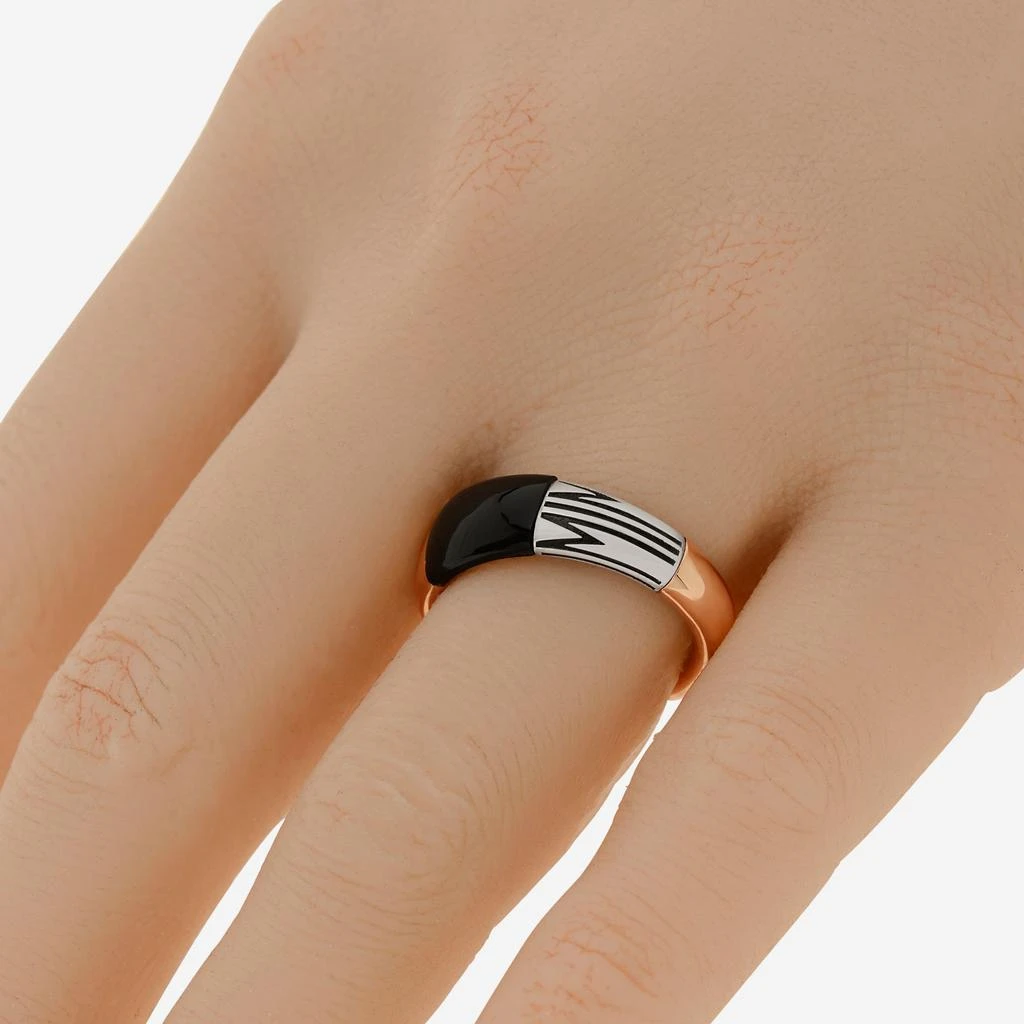 商品Mimi Milano|Mimi Milano Tam Tam 18K Rose And White Gold, Onyx Band Ring Sz. 6.75 AXM373H8O-54,价格¥6298,第2张图片详细描述