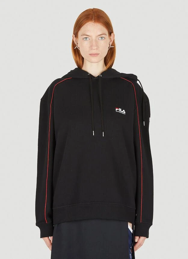 商品Y/Project|Double Neck Hooded Sweatshirt in Black,价格¥767,第1张图片