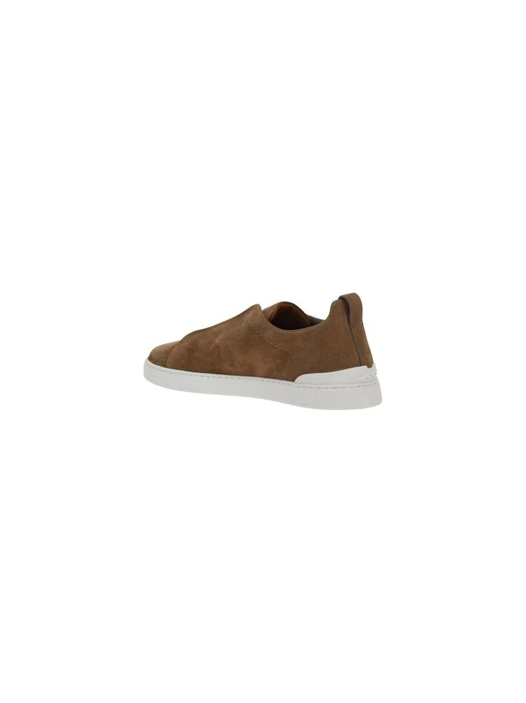 商品Zegna|Ermenegildo zegna men's brown other materials sneakers,价格¥4747,第3张图片详细描述