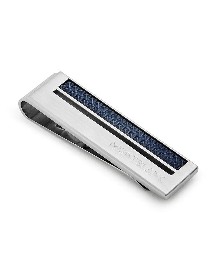 商品MontBlanc|Men's Stainless Steel Stud Inlay Money Clip,价格¥2207,第1张图片