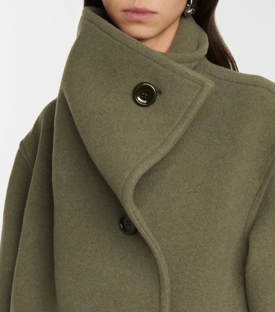 商品Acne Studios|Funnel-neck wool-blend coat,价格¥8616,第4张图片详细描述