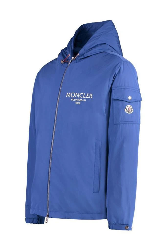 商品Moncler|Moncler Granero Hooded Windbreaker in Blue,价格¥7449,第3张图片详细描述