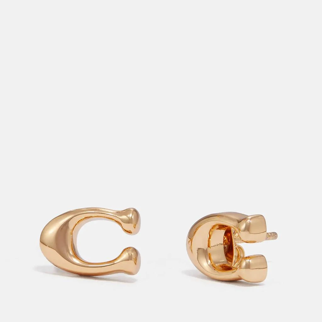 商品Coach|Coach Women's Bubble C Stud Earring - Gold,价格¥362,第1张图片