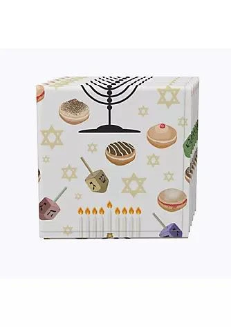 商品Fabric Textile Products, Inc.|Textile Products Inc. Napkin Set 100 Polyester Set Of 4 18X18 Candelabrum Cartoon,价格¥225,第1张图片