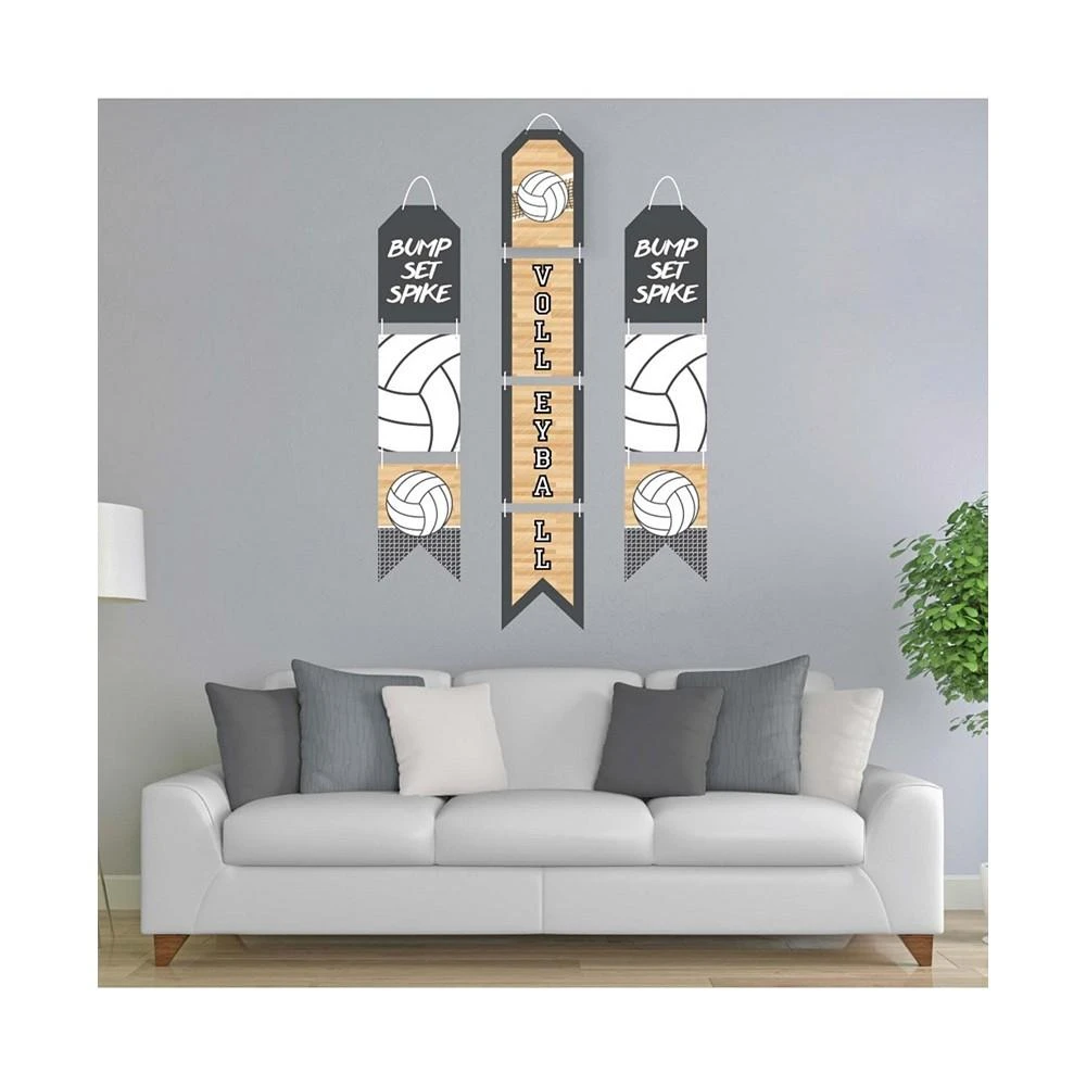 商品Big Dot of Happiness|Bump, Set, Spike - Volleyball - Vertical Paper Door Banners - Indoor Door Decor,价格¥157,第3张图片详细描述