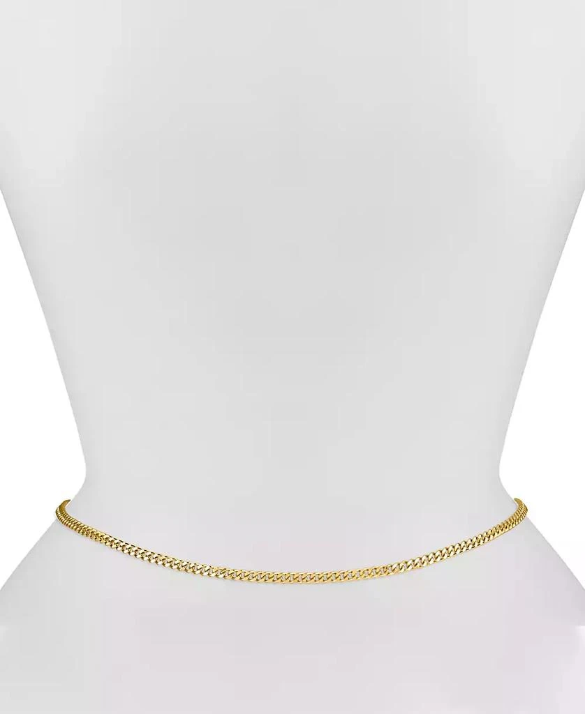 商品OMA THE LABEL|18k Gold-Plated Cuban Link Waist Chain,价格¥518,第2张图片详细描述
