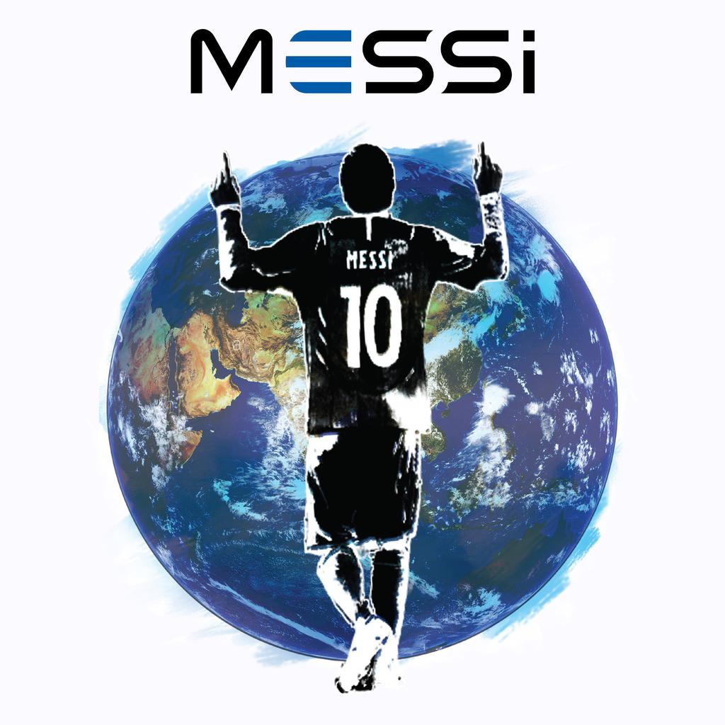 World Messi Silhouette T-Shirt商品第6张图片规格展示