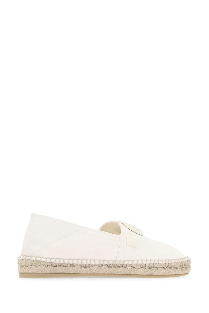商品Valentino|Ivory canvas VLogo espadrilles,价格¥4457,第2张图片详细描述