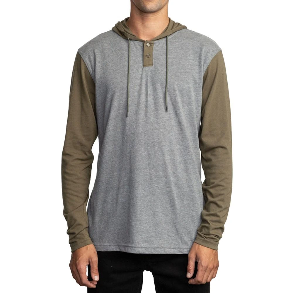 商品RVCA|Men's Pick Up Colorblocked Knit Hooded Sweatshirt,价格¥179,第4张图片详细描述