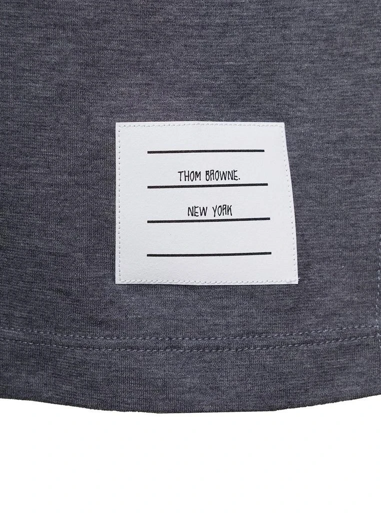 商品Thom Browne|Thom Browne Logo Tag Short-Sleeved Polo Shirt,价格¥2616-¥2765,第3张图片详细描述
