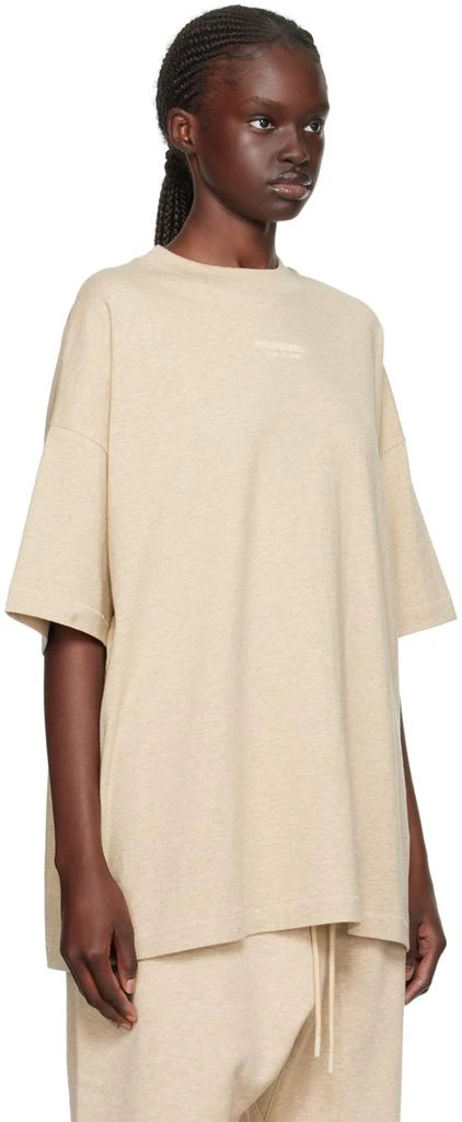 商品Essentials|Beige Crewneck T-Shirt,价格¥252,第2张图片详细描述