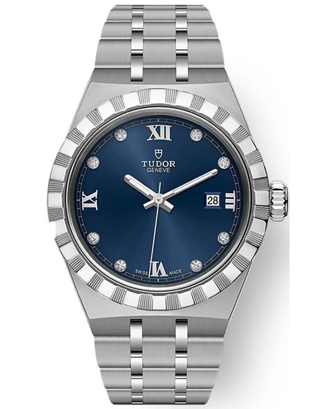 Tudor Royal Blue Diamond Dial Stainless Steel Unisex Watch M28300-0007商品第1张图片规格展示