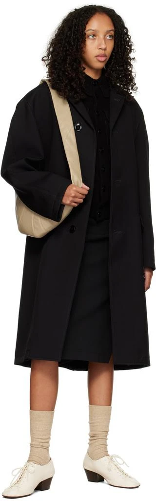 商品Lemaire|Black Crombie Coat,价格¥6099,第4张图片详细描述