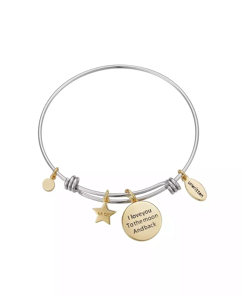 商品Unwritten|Moon and Crystal Star Charm Bangle,价格¥150,第2张图片详细描述