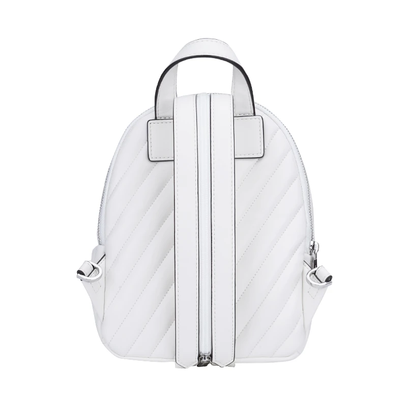 Michael Kors 奥莱 ERIN 小号女士纯素皮革双肩包35F0SERB5U-OPTIC-WHITE 商品