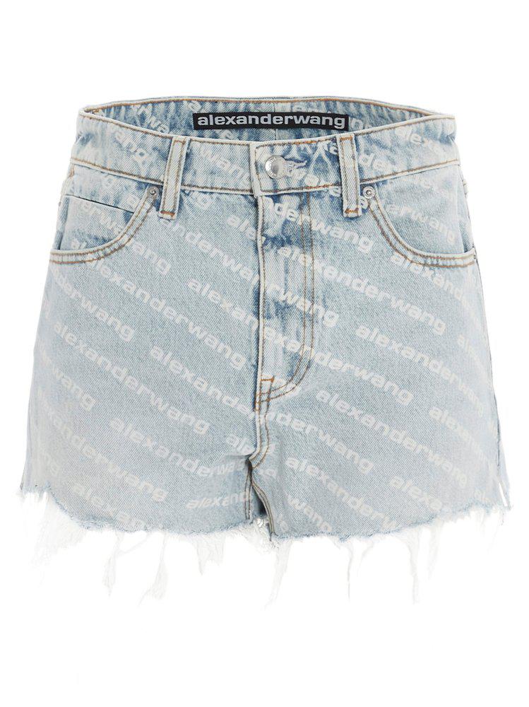 Alexander Wang Bite Logo Denim Shorts商品第1张图片规格展示