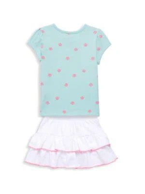 商品Juicy Couture|Little Girl’s 2-Piece Tee & Skort Set,价格¥119,第2张图片详细描述