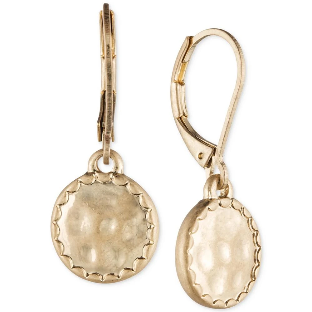 商品Lonna & Lilly|Gold-Tone Hammered Disc Drop Earrings,价格¥134,第1张图片