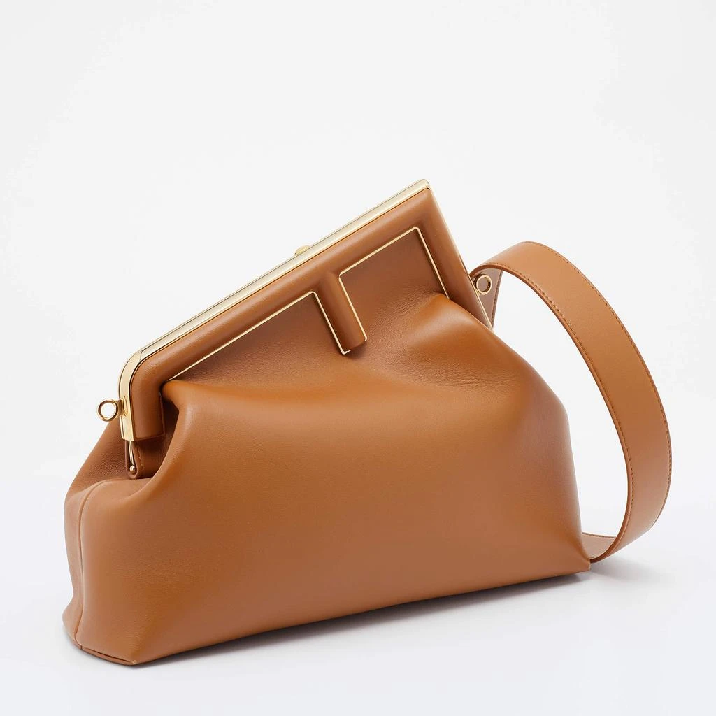 商品[二手商品] Fendi|Fendi Brown Leather Small Fendi First Clutch,价格¥16574,第3张图片详细描述