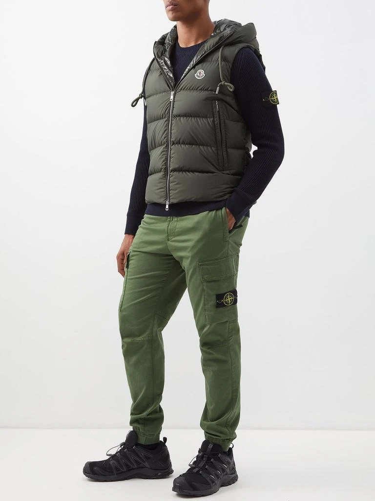 商品Stone Island|Cotton-blend twill cargo trousers,价格¥3318,第2张图片详细描述