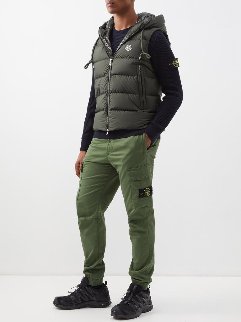 商品Stone Island|Cotton-blend twill cargo trousers,价格¥2859,第4张图片详细描述