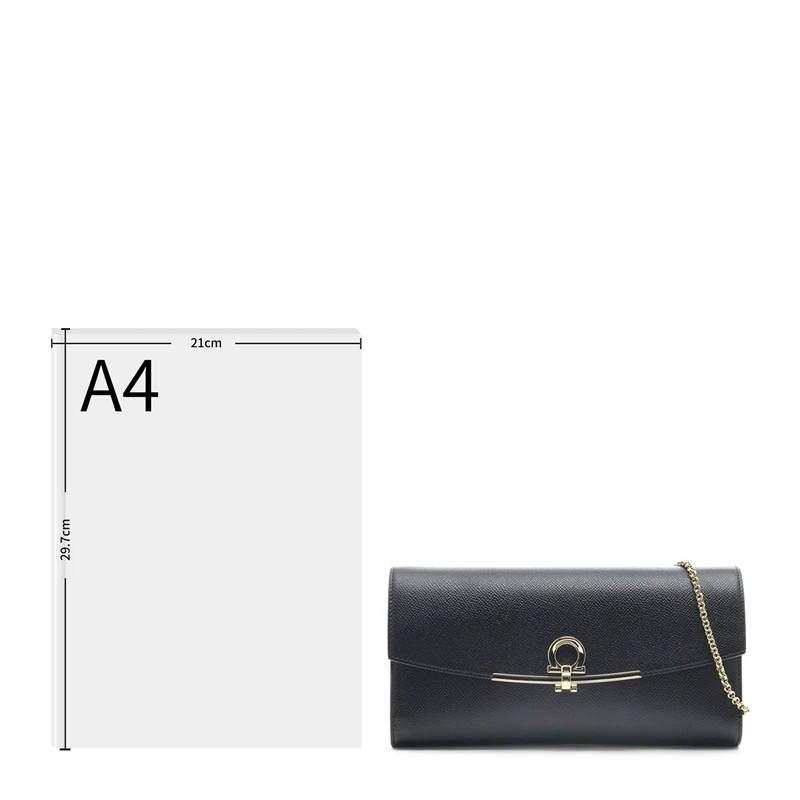 Salvatore Ferragamo 菲拉格慕 女士黑色皮质迷你包挎包 22-C941-0674023 商品
