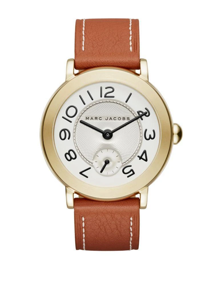 商品Marc Jacobs|Riley Leather Strap Watch,价格¥752,第2张图片详细描述