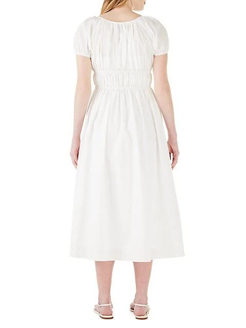 商品Kate Spade|Elasticized Seersucker Midi-Dress,价格¥822,第4张图片详细描述