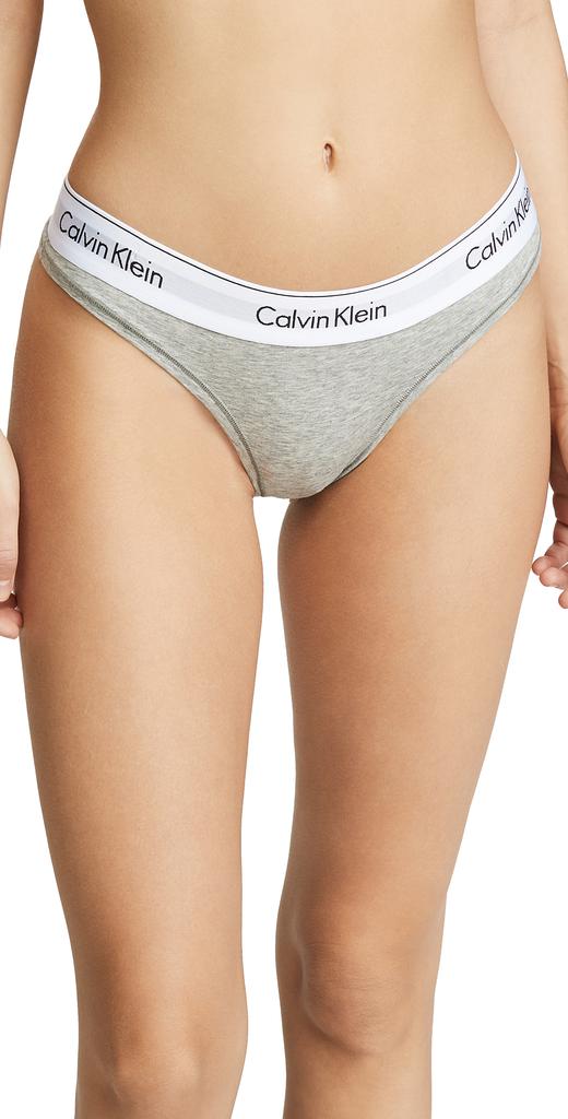 Calvin Klein Underwear 时尚棉丁字裤商品第1张图片规格展示