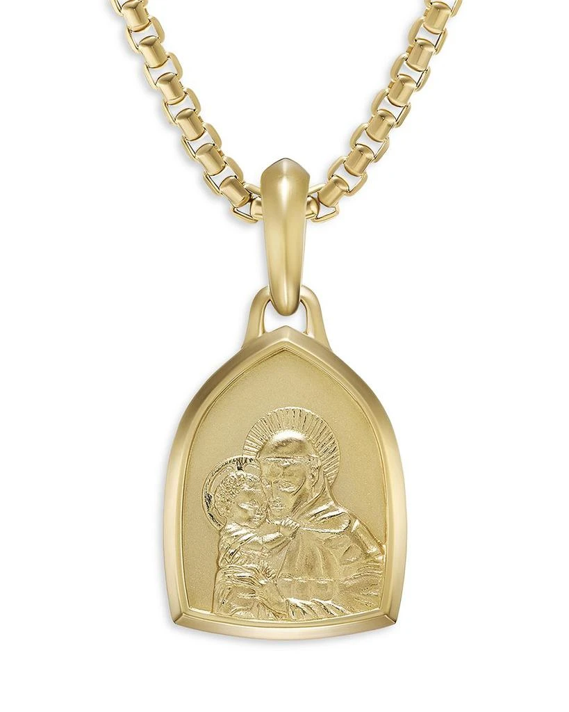 18K Yellow Gold Amulets St. Anthony Pendant 商品