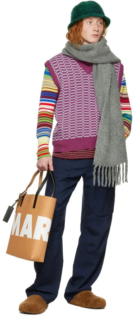 商品Marni|Gray Brushed Alpaca Scarf,价格¥1502,第2张图片详细描述