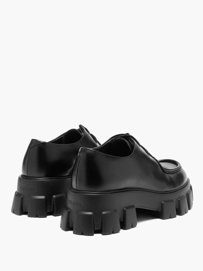 商品Prada|Monolith chunky-sole leather Derby shoes,价格¥8175,第4张图片详细描述