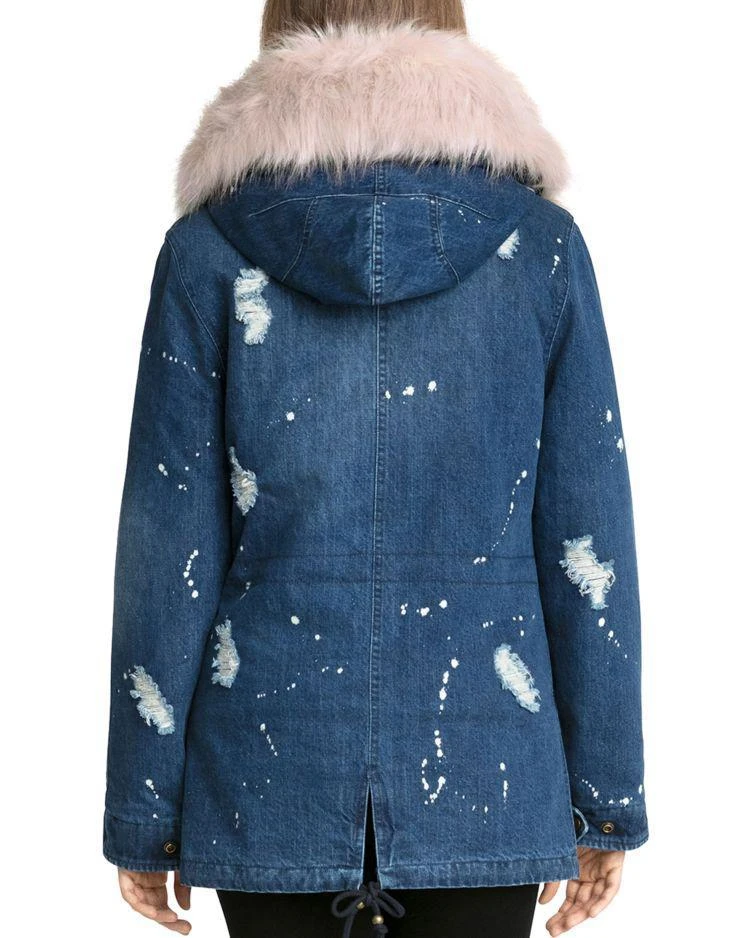 商品Avec Les Filles|Faux Fur Trim Denim Anorak,价格¥1787,第2张图片详细描述