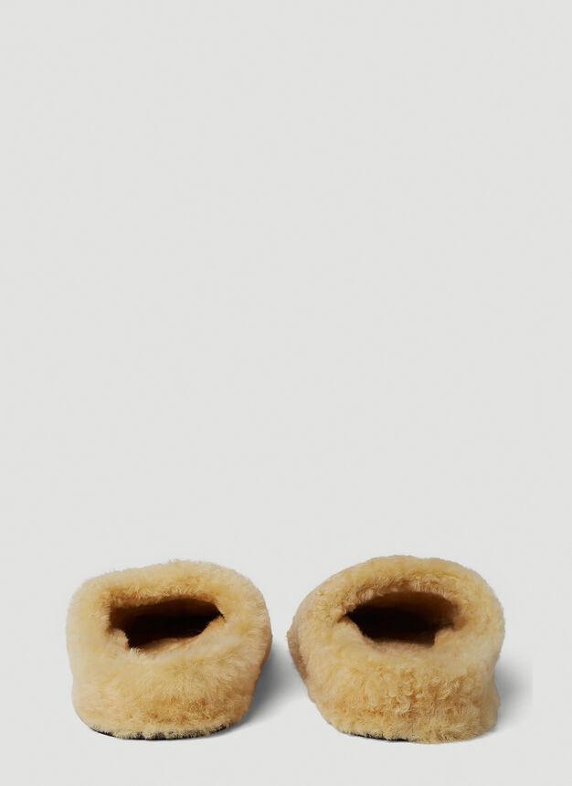 商品Jil Sander|Shearling Slippers in Cream,价格¥6188,第6张图片详细描述