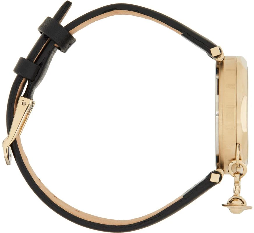 商品Vivienne Westwood|Black & Gold Poplar Watch,价格¥2515,第4张图片详细描述