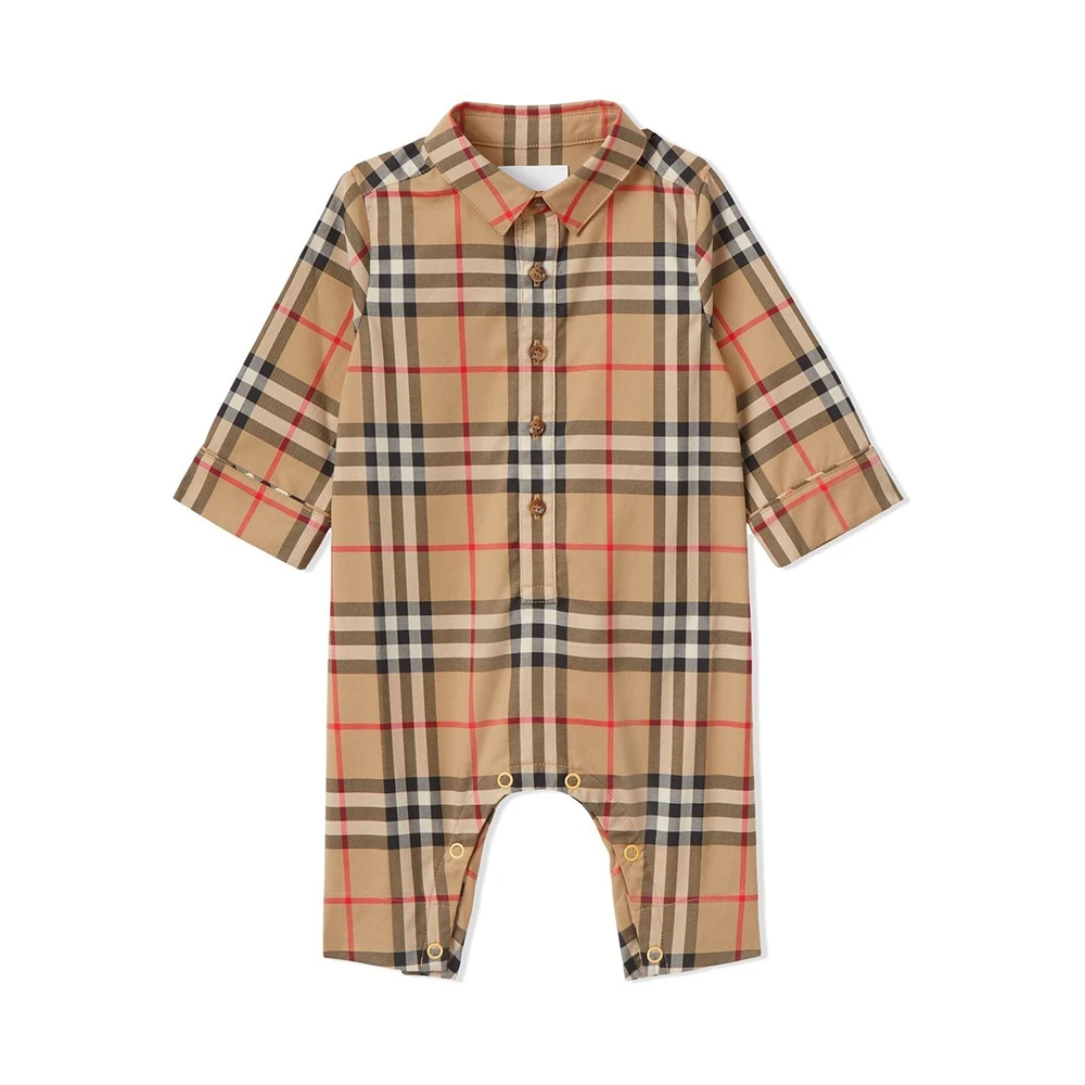 商品Burberry|BURBERRY 卡其色婴幼儿连体衣 8054128,价格¥1324,第1张图片