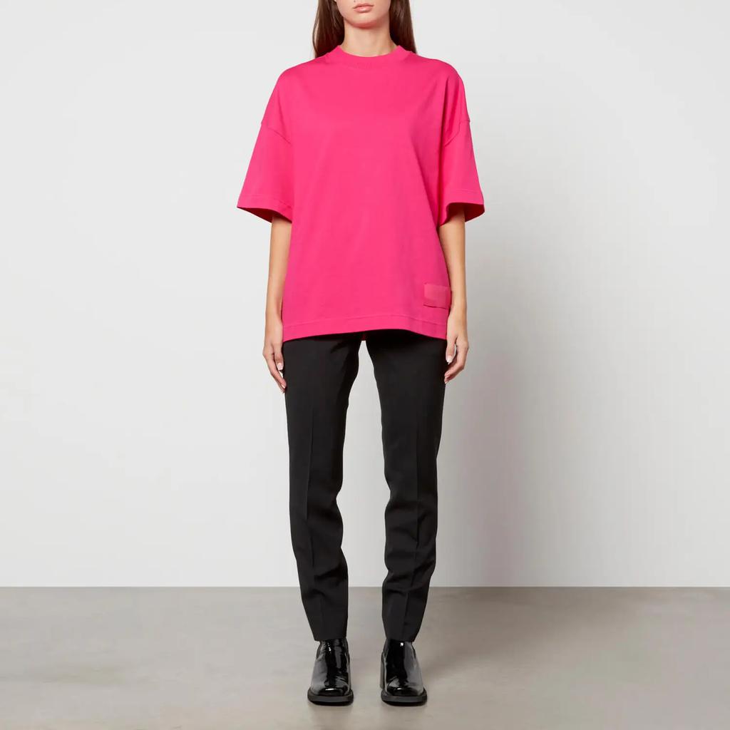 AMI Women's Satin Label T-Shirt商品第3张图片规格展示