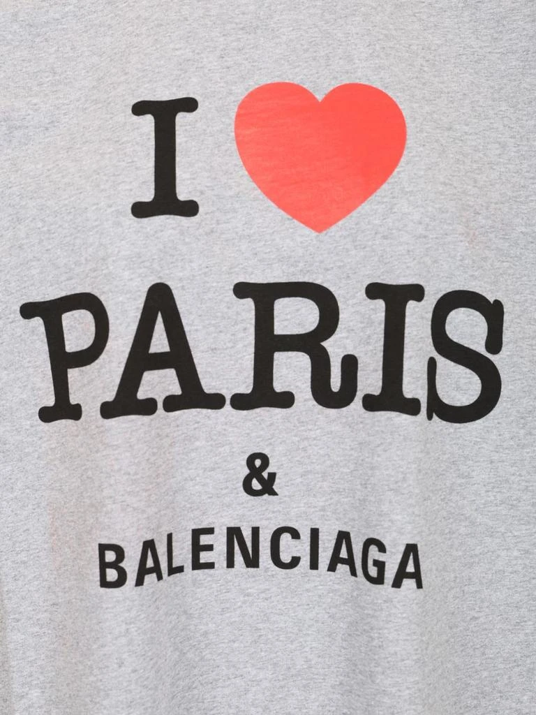 商品Balenciaga|I Love Paris T-Shirt Grey,价格¥3194,第3张图片详细描述