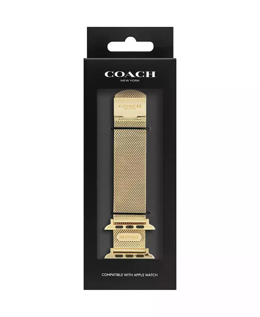 商品Coach|Gold-Tone Mesh Bracelet for Apple Watch® 42/44/45mm,价格¥664,第4张图片详细描述