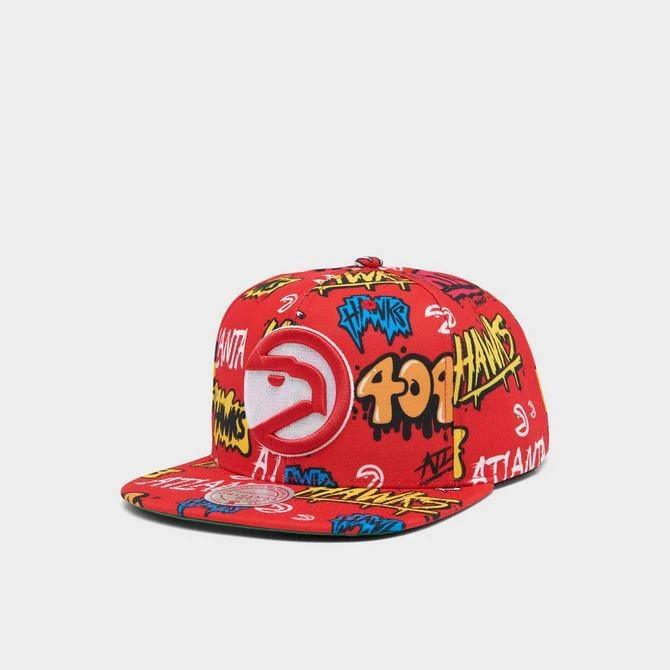 Mitchell & Ness Atlanta Hawks NBA Sticker Pack Hardwood Classics Snapback Hat 商品