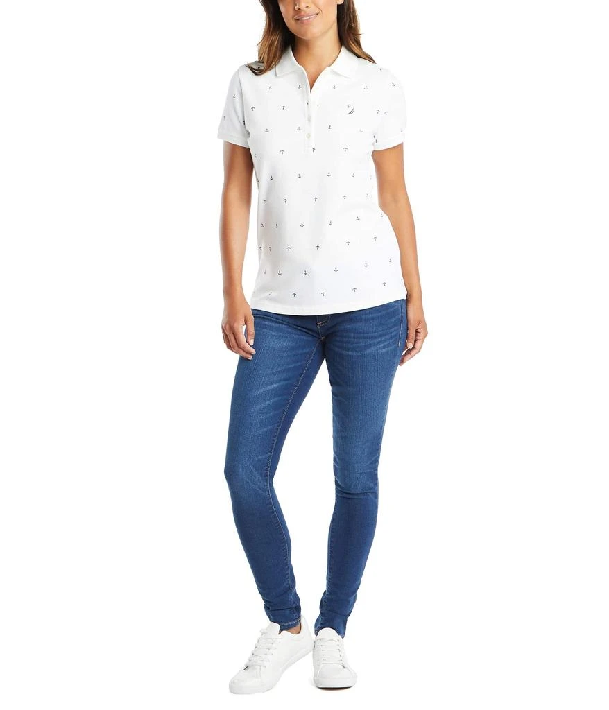 商品Nautica|Women's Stretch Cotton Polo Shirt,价格¥203,第4张图片详细描述