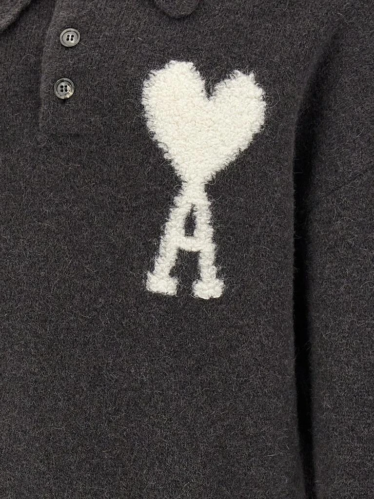 商品AMI|AMI Paris Ami de Coeur Knit Polo Sweater,价格¥3672,第4张图片详细描述