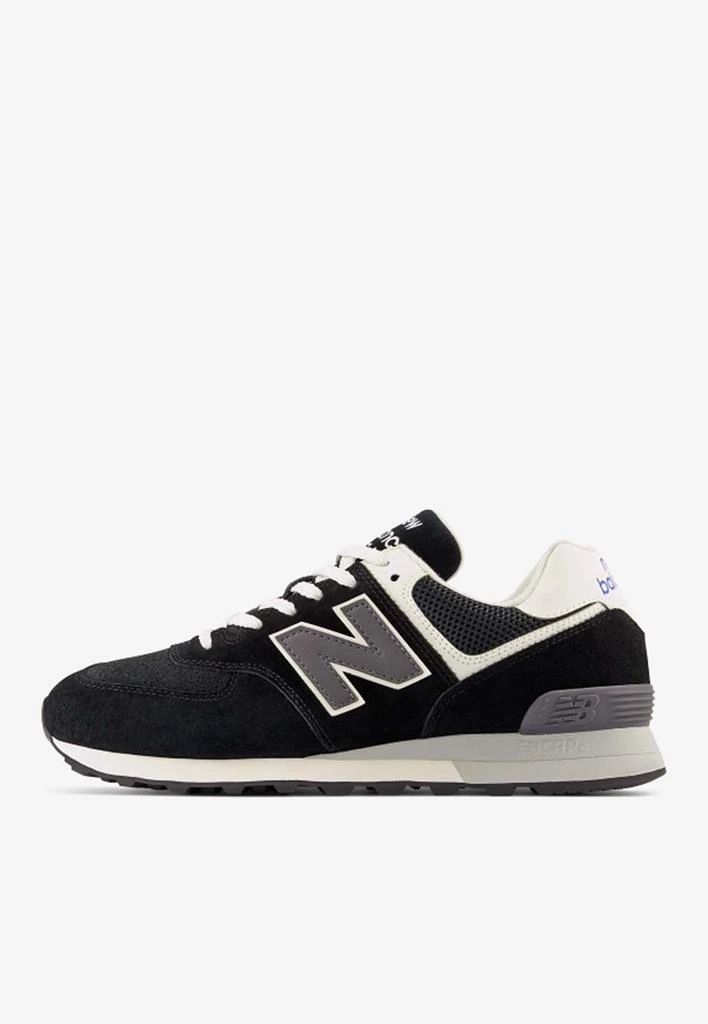 商品New Balance|574 Low-Top Sneakers in Black with White,价格¥1213,第2张图片详细描述