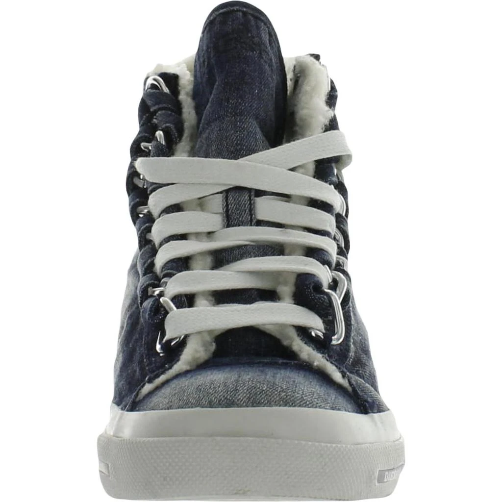 商品Diesel|Diesel Womens Exposure IV Faux Fur Denim Casual and Fashion Sneakers,价格¥299,第5张图片详细描述