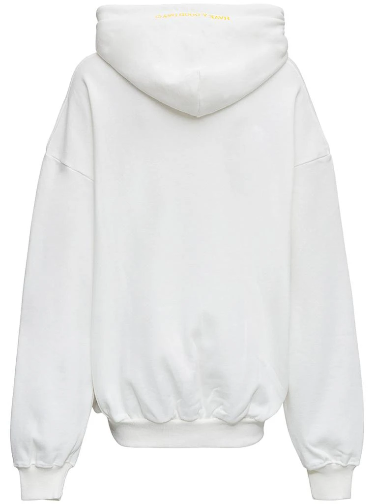 商品IRENEISGOOD|White Cotton Hoodie with Rainbow front Logo,价格¥1724,第2张图片详细描述