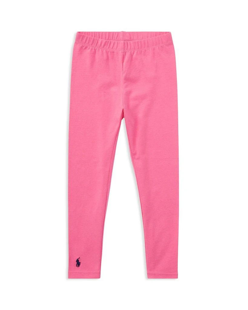 商品Ralph Lauren|小童Girls' Stretch Cotton Leggings - Little Kid,价格¥265,第1张图片详细描述