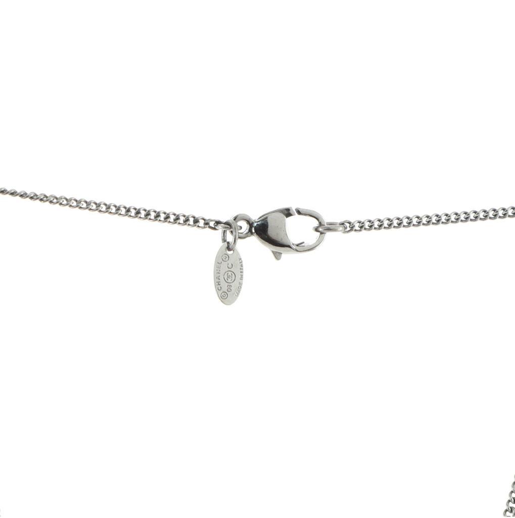 商品[二手商品] Chanel|Chanel Black Rhinestones Cabochon Beads Oval Wing Pendant Necklace,价格¥12844,第5张图片详细描述