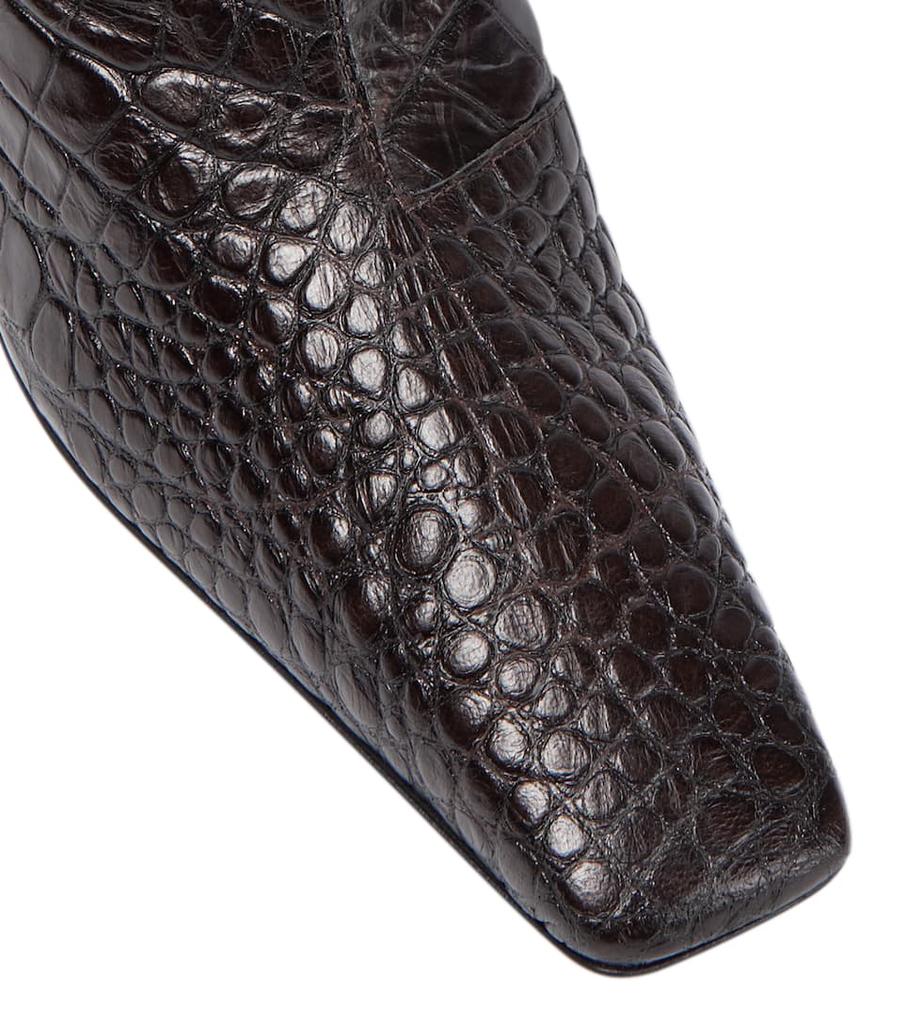 鳄鱼纹路皮革靴子商品第6张图片规格展示