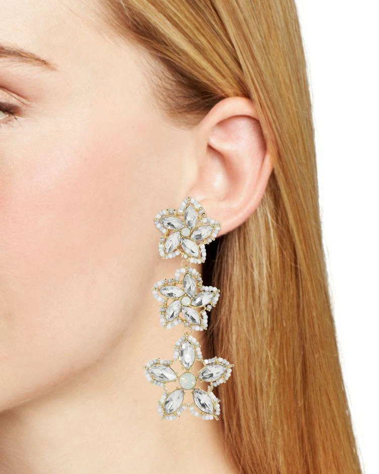 商品BAUBLEBAR|Ice Flower Drop Earrings,价格¥282,第2张图片详细描述