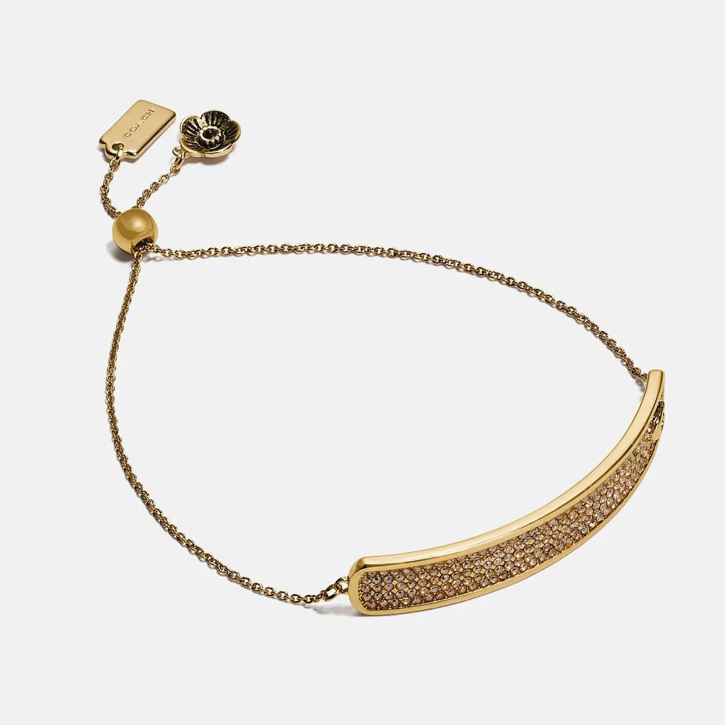 商品Coach|Coach Women's Pave Slider Bracelet - Gd/Gold,价格¥657,第1张图片